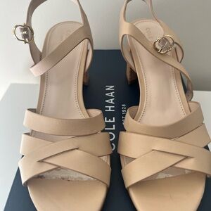 Cole Haan Jianna Mid Sandal in Beige